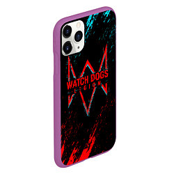 Чехол iPhone 11 Pro матовый Watch Dogs 2 watch dogs: legion, цвет: 3D-фиолетовый — фото 2