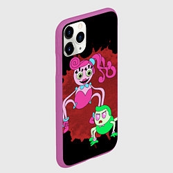 Чехол iPhone 11 Pro матовый Мама и сын длинные ноги, цвет: 3D-фиолетовый — фото 2