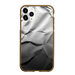 Чехол iPhone 11 Pro матовый Мятая бумага Текстура Crumpled Paper Texture