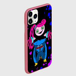 Чехол iPhone 11 Pro матовый Poppy Playtime Хагги Вагги и Мама Длинные Ноги, цвет: 3D-малиновый — фото 2