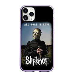 Чехол iPhone 11 Pro матовый SLIPKNOT - All Hope Is Gone Iowa 2008, цвет: 3D-светло-сиреневый