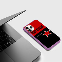 Чехол iPhone 11 Pro матовый The Collection - Rage Against the Machine, цвет: 3D-фиолетовый — фото 2