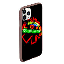 Чехол iPhone 11 Pro матовый Unlimited Love - Red Hot Chili Peppers, цвет: 3D-коричневый — фото 2