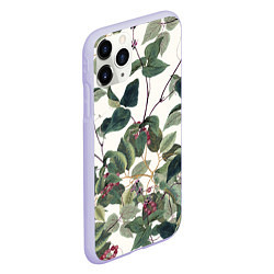 Чехол iPhone 11 Pro матовый Цветы Долихоса, цвет: 3D-светло-сиреневый — фото 2