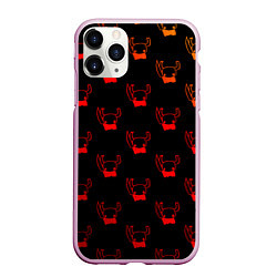 Чехол iPhone 11 Pro матовый Он тебe не милашка Hоllow Knight, цвет: 3D-розовый