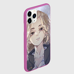 Чехол iPhone 11 Pro матовый Манжиро Сано арт, цвет: 3D-фиолетовый — фото 2