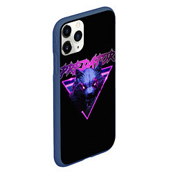 Чехол iPhone 11 Pro матовый PREDATOR ХИЩНИК ВОЛК, цвет: 3D-тёмно-синий — фото 2