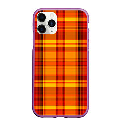 Чехол iPhone 11 Pro матовый SCOTTISH STYLE, цвет: 3D-фиолетовый