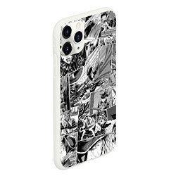 Чехол iPhone 11 Pro матовый Bloodborne comix, цвет: 3D-белый — фото 2