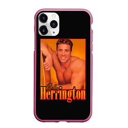 Чехол iPhone 11 Pro матовый Billy Herrington Aniki Билли, цвет: 3D-малиновый