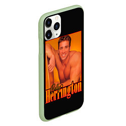 Чехол iPhone 11 Pro матовый Billy Herrington Aniki Билли, цвет: 3D-салатовый — фото 2