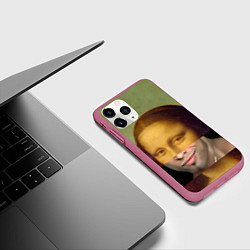 Чехол iPhone 11 Pro матовый Рикардо Лиза, цвет: 3D-малиновый — фото 2