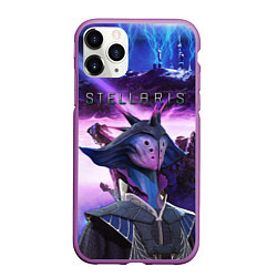 Чехол iPhone 11 Pro матовый STELLARIS СТЕЛЛАРИС, цвет: 3D-фиолетовый