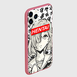 Чехол iPhone 11 Pro матовый HENTAI SCHOOL GIRL ХЕНТАЙ ШКОЛЬНИЦА, цвет: 3D-малиновый — фото 2