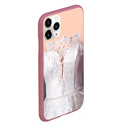 Чехол iPhone 11 Pro матовый Свадебный корсер, цвет: 3D-малиновый — фото 2