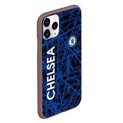 Чехол iPhone 11 Pro матовый CHELSEA F C, цвет: 3D-коричневый — фото 2