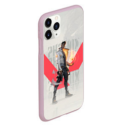 Чехол iPhone 11 Pro матовый PHOENIX VALORANT, цвет: 3D-розовый — фото 2