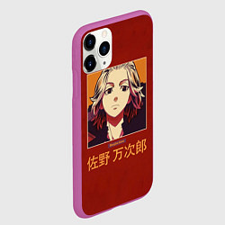 Чехол iPhone 11 Pro матовый МАЙКИ ТОКИЙСКИЕ МСТИТЕЛИ, цвет: 3D-фиолетовый — фото 2