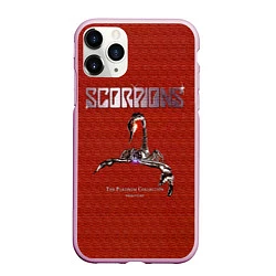 Чехол iPhone 11 Pro матовый The Platinum Collection - Scorpions, цвет: 3D-розовый