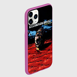 Чехол iPhone 11 Pro матовый Acoustica - Scorpions, цвет: 3D-фиолетовый — фото 2