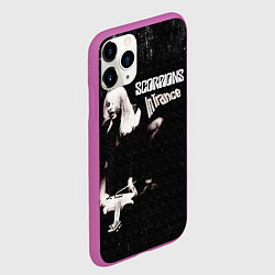 Чехол iPhone 11 Pro матовый In Trance - Scorpions, цвет: 3D-фиолетовый — фото 2