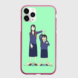 Чехол iPhone 11 Pro матовый Саяка и Мидори Руки прочь от кинокружка