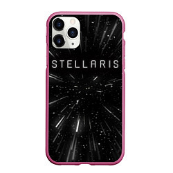 Чехол iPhone 11 Pro матовый Stellaris WARP, цвет: 3D-малиновый