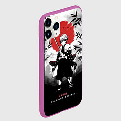 Чехол iPhone 11 Pro матовый ЗЕНИЦУ КЛИНОК, РАССЕКАЮЩИЙ ДЕМОНОВ, цвет: 3D-фиолетовый — фото 2