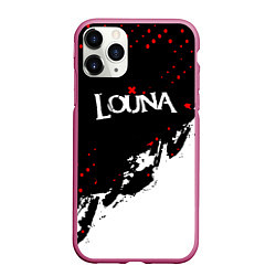 Чехол iPhone 11 Pro матовый Louna band - лоуна, цвет: 3D-малиновый