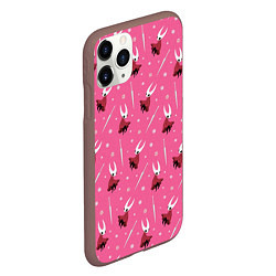 Чехол iPhone 11 Pro матовый Хорнет, шёлк, игла Hollow Knight, цвет: 3D-коричневый — фото 2