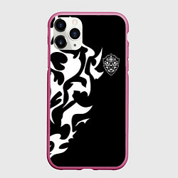 Чехол iPhone 11 Pro матовый ПРОКЛЯТЫЙ ЩИТ ВОСХОЖДЕНИЕ ГЕРОЯ, цвет: 3D-малиновый