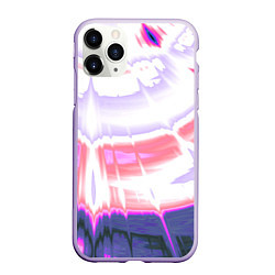 Чехол iPhone 11 Pro матовый Тай-дай Абстракция Tie-Dye, цвет: 3D-светло-сиреневый