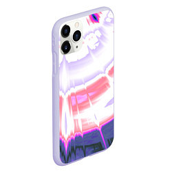 Чехол iPhone 11 Pro матовый Тай-дай Абстракция Tie-Dye, цвет: 3D-светло-сиреневый — фото 2