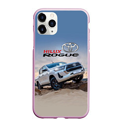 Чехол iPhone 11 Pro матовый Toyota Hilux Rogue Off-road vehicle Тойота - прохо, цвет: 3D-розовый