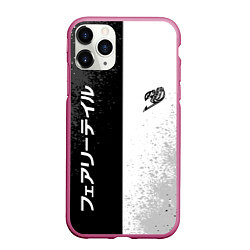 Чехол iPhone 11 Pro матовый FAIRY TAIL BLACK AND WHITE LOGO, цвет: 3D-малиновый