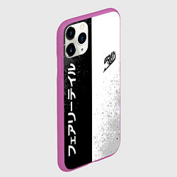 Чехол iPhone 11 Pro матовый FAIRY TAIL BLACK AND WHITE LOGO, цвет: 3D-фиолетовый — фото 2