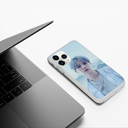 Чехол iPhone 11 Pro матовый MIN YOONGI BTS YET TO COME, цвет: 3D-белый — фото 2