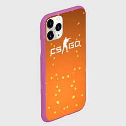Чехол iPhone 11 Pro матовый Cs go Абстракция, цвет: 3D-фиолетовый — фото 2