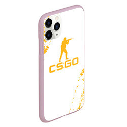 Чехол iPhone 11 Pro матовый Cs go КРАСКА, цвет: 3D-розовый — фото 2