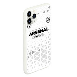 Чехол iPhone 11 Pro матовый Arsenal Champions Униформа, цвет: 3D-белый — фото 2