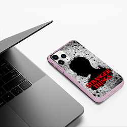 Чехол iPhone 11 Pro матовый Очень странные дела Stranger things, цвет: 3D-розовый — фото 2