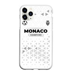 Чехол iPhone 11 Pro матовый Monaco Champions Униформа, цвет: 3D-белый