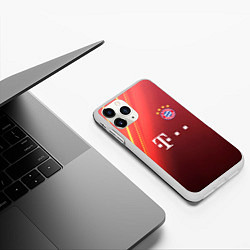 Чехол iPhone 11 Pro матовый Bayern munchen T, цвет: 3D-белый — фото 2