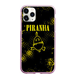 Чехол iPhone 11 Pro матовый Nirvana piranha, цвет: 3D-розовый