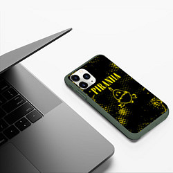 Чехол iPhone 11 Pro матовый Nirvana piranha, цвет: 3D-темно-зеленый — фото 2