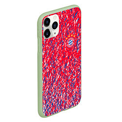 Чехол iPhone 11 Pro матовый Bayern munchen брызги красок, цвет: 3D-салатовый — фото 2