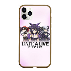 Чехол iPhone 11 Pro матовый Рандеву С Жизнью Date A Live, цвет: 3D-коричневый