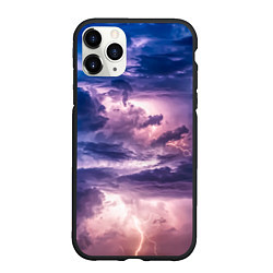 Чехол iPhone 11 Pro матовый Stormy sky, цвет: 3D-черный