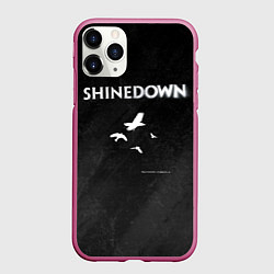 Чехол iPhone 11 Pro матовый The Sound of Madness Shinedown, цвет: 3D-малиновый