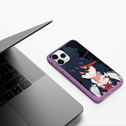 Чехол iPhone 11 Pro матовый Рюко Матой - Kill la Kill, цвет: 3D-фиолетовый — фото 2